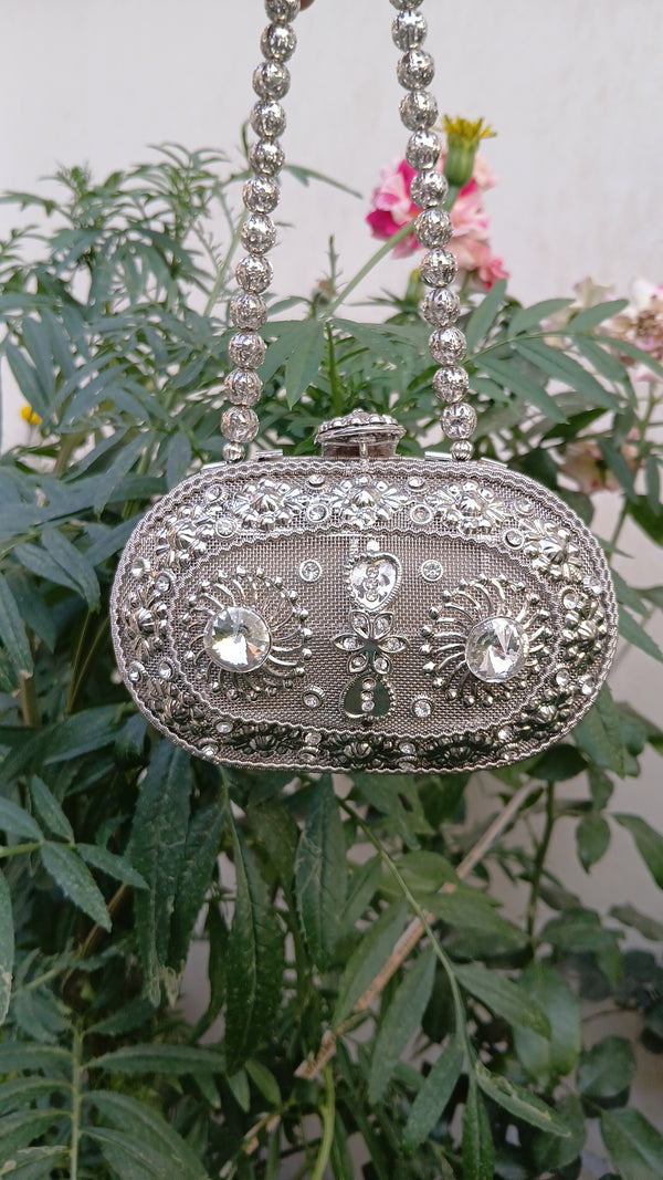 Silver Metal Bag